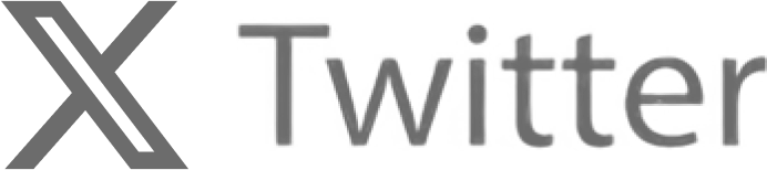 The image shows the X logo next to the word Twitter in gray letters, representing the rebranding of Twitter to X.